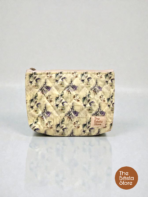 Ivory Meadow Floral Quilted Utility Pouch