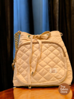 Cute Mini Bag for Women | Honey Mustard Yellow Quilted Bucket Bag