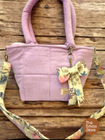 Cute Mini Bag for Women | Lavender Quilted Mini Tote