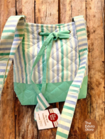 Harbor Stripe Handmade Quilted Crossbody Bag