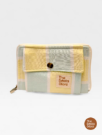 The Pocket Vault – Compact Quilted Zip Wallet | Butter Stripe Breeze