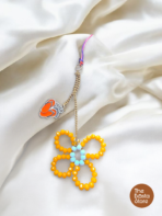 Flower Dangle Beaded Phone Charm