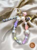 Personalized Pastel Beaded Bag Charm with Name (ZAINAB)