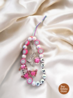 Personalized Fruit Beaded Phone Charm