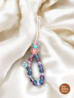Personalized Crystal Beaded Phone Charm