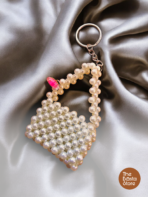 Pearl Mini Bag Keychain Charm