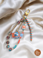 Multicolor Beaded Bag Charm