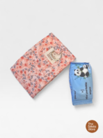 Peach Floral Quilted Mini Tissue Pouch | Handmade Limited Edition
