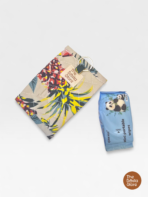 Beige Abstract Quilted Mini Tissue Pouch | Handmade Limited Edition