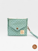 Bottle Green Handmade Quilted Wrist Wallet for Women (Limited Edition)