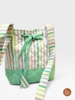 Harbor Stripe Handmade Quilted Crossbody Bag