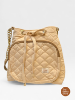 Cute Mini Bag for Women | Honey Mustard Yellow Quilted Bucket Bag